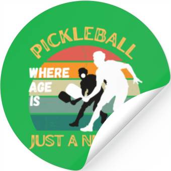 Discover Funny Pickleball Design Stickers