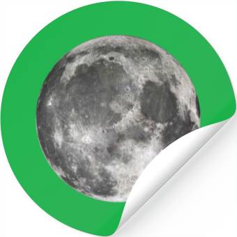 Discover Cool Full Moon - Solar Eclipse, Moon Phases Totali Stickers