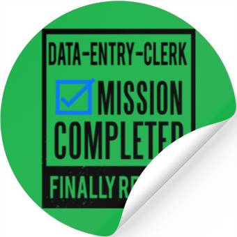 Discover Retirement - Retired Data-Entry-Clerk Stickers