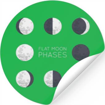 Discover Cool Full Moon - Solar Eclipse, Moon Phases Total Stickers