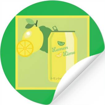 Discover Lemon Lime Soda Stickers