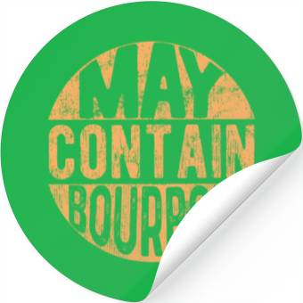 Discover Maybe Contain Bourbon Stickers
