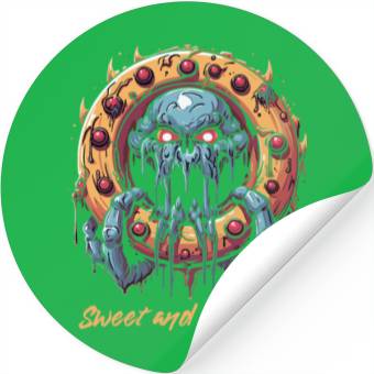 Discover Sweet & Sinister Octopus Donut Stickers