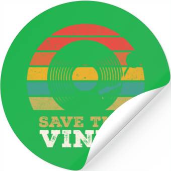Discover Save the Vinyl Stickers