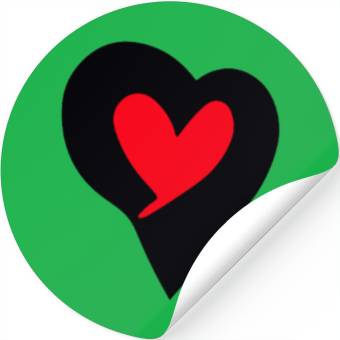Discover Saint Valentin Heart stylish Logodesign t'Stickers