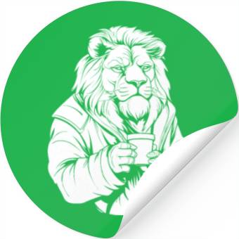Discover Lion Coffee Stickers