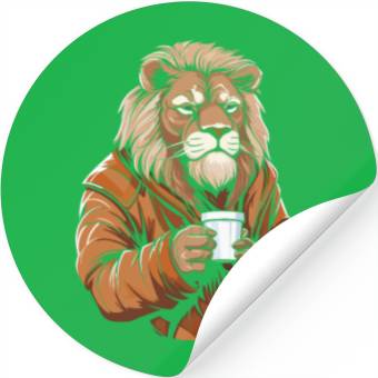 Discover Lion Coffee Stickers