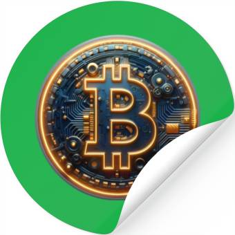 Discover Bitcoin Cyberpunk Stickers