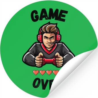 Discover GAME OVER Stickers
