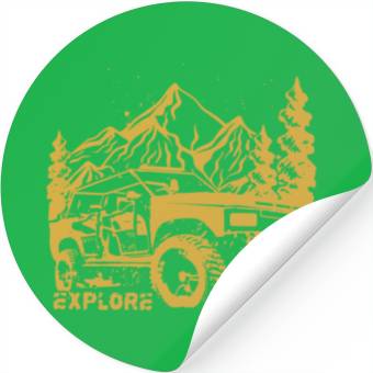 Discover Jeep Car and Nature Mount Stickers