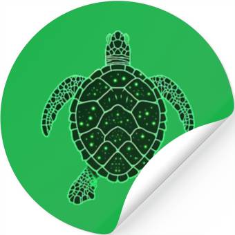 Discover Green Space Turtle Stickers