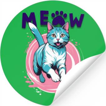 Discover meow Stickers