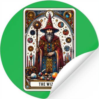 Discover Tarot Card The Wizard Stickers