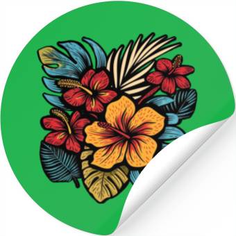 Discover Hibiscus Stickers