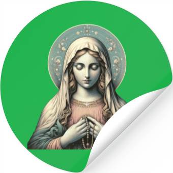 Discover Serene Madonna ic Image Stickers
