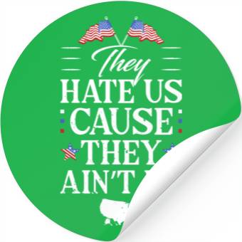 Discover They hate us Stickers