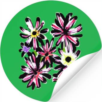 Discover Stylish Wildflower t'Stickers