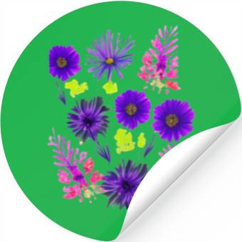 Discover New wildflower t'Stickers