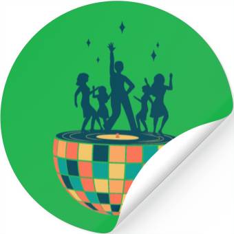 Discover Disco ball - Dancing - Groovy - Clockwork Elements Stickers