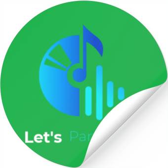 Discover The Music Logo Designed Stickers