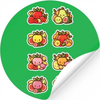Discover Sweet fruit sticker set Stickers