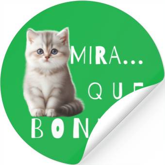 Discover Look how nice kitten Stickers