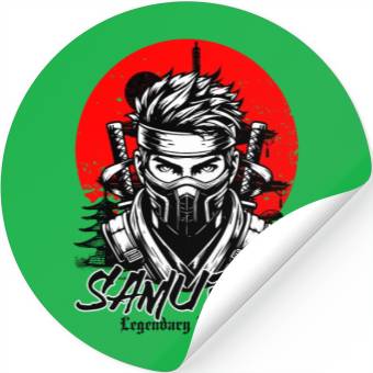Discover Samurai Warrior Stickers