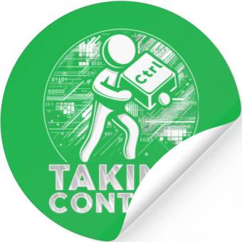 Discover Robotics Engineer Taking Control Stickers