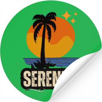 Discover Oasis-Sunset Stickers