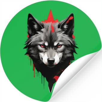 Discover Three Wolf Moon Stickers