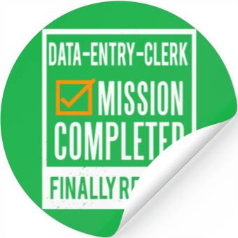Discover Retirement - Retired Data-Entry-Clerk Stickers