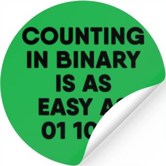 Discover Computer Science Counting in Binary Stickers