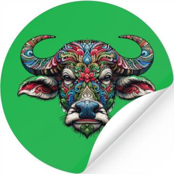 Discover wild buffalo, very cool design. Stickers