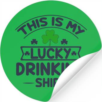Discover Lucky Drinking Stickers