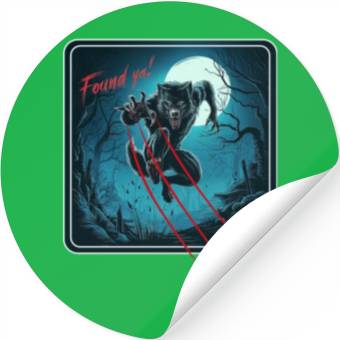 Discover Werewolf Scratch Stickers