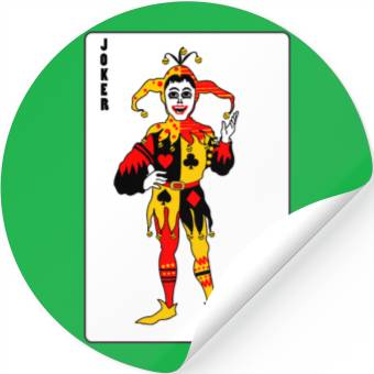 Discover Playing card Joker Stickers