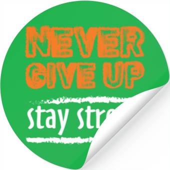 Discover never Give Up Stickers