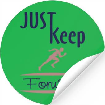 Discover just keep running Stickers