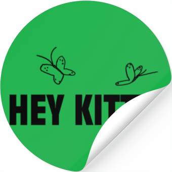Discover Hey kitty White Stickers