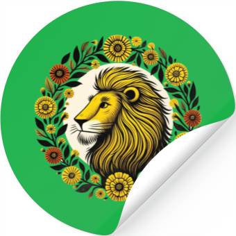 Discover Marigold Leo Lion Stickers
