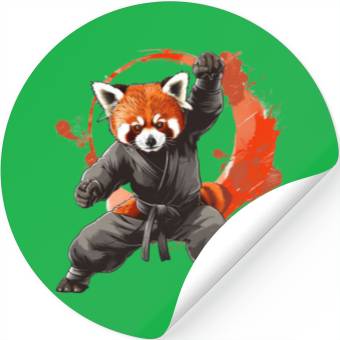 Discover Shaolin style red panda Stickers