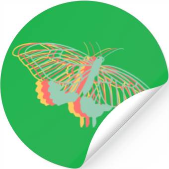 Discover Explore Butterfly Geometric Cute Artistry Stickers