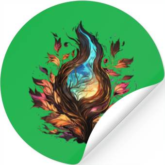 Discover Natural Flame Power Stickers