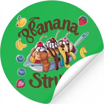 Discover banana split-Delicious sweet Stickers
