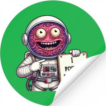 Discover I found Human , Alien sticker Stickers