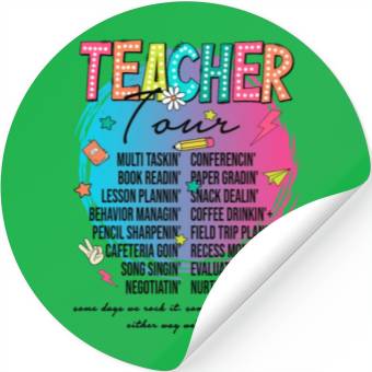 Discover Teacher Tour Stickers
