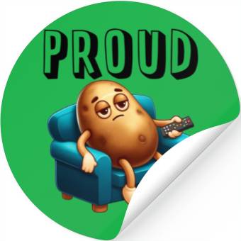 Discover Couch Potato Stickers