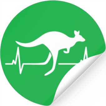 Discover Kangaroo Stickers