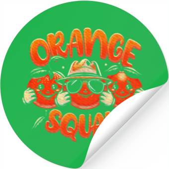 Discover Orange Citrus Fruit Lover Orange Squad Meme Stickers