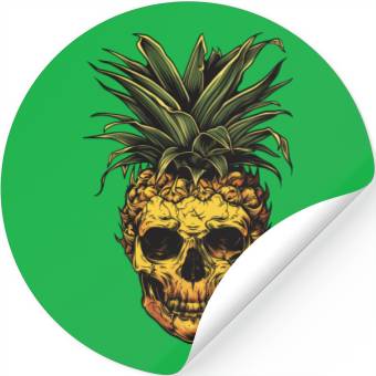 Discover Pinaple Skull Stickers